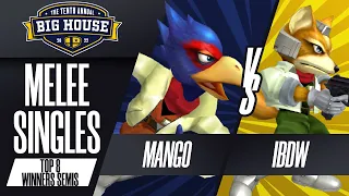 Mang0 vs iBDW - Melee Singles Top 8: Winners Semis - The Big House 10 | Falco vs Fox