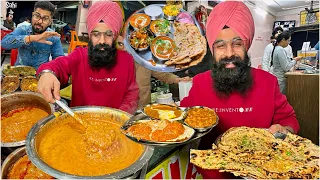 Delhi's One and Only REAL Punjabi Dhaba Food Thali | Street Food India