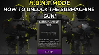 HOW TO UNLOCK THE SUBMACHINE GUN! ROBLOX SURVIVE THE NIGHT H.U.N.T!