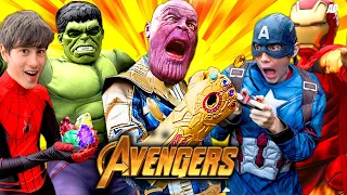 Avengers Rescue The Infinity Stones! - Marvel Kids Parody #AD