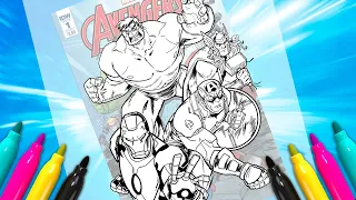 Marvel Avangers Comics Cover new Coloring page | EARTH'S MIGHTIEST