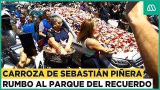 Carroza del expresidente Piñera rumbo al cementerio | Ceremonia completa