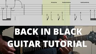 ACDC - Back In Black - FULL Guitar Tutorial (with tabs)