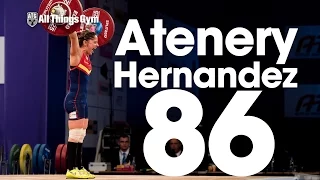 Atenery Hernandez (53kg, Spain) 86kg Snatch 2017 European Weightlifting Championships