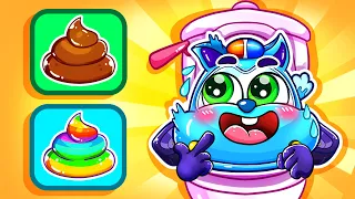 Colorful Poo Poo Game Song💩 Yes Yes Go Potty Song🚌🚑+ More Nursery Rhymes by Cars & Play