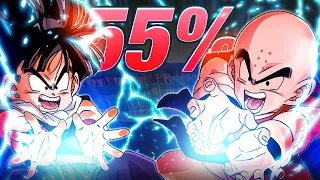 HOW GOOD IS LR KRILLIN & GOHAN WITHOUT DUPES? 55% (DBZ: Dokkan Battle)