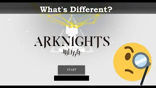 Do You Notice What's Different In The Arknights Login Screen?