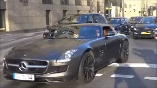 Mercedes Benz SLS with BRABUS exhaust - LOUD Revs, Accelerations & Engine Sounds!