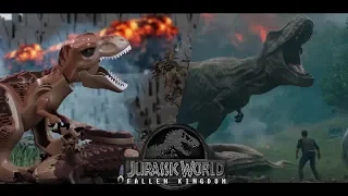 JURASSIC WORLD: Fallen Kingdom in LEGO - Final trailer - Side by side version