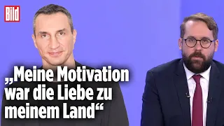 Wladimir Klitschko: Deshalb habe ich mich als Reservist gemeldet | Viertel nach Acht