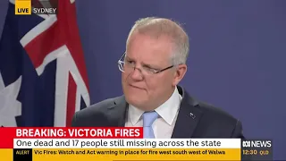 Australian PM Scott Morrison asked if this fire season will become the norm