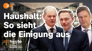 Haushaltskrise gelöst? Scholz, Habeck & Lindner mit Erklärung | Statement & Analyse -  ZDFheute live