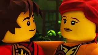 All Kai & Skylor Scenes - Ninjago Season 4 Tournament of Elements