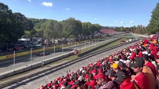 Speed of F1 cars into Rettifilo chicane at Monza