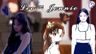 //"I became the male lead’s adopted daughter" react to Leo ≈ Jennie (Blp)[//Реакция пдп на Лео//]