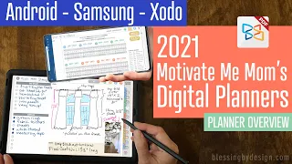 Introducing 2021 Motivate Me Mom's Digital Planner | Samsung Galaxy Tablet | Xodo App