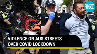 Watch: Violent clashes in Australia as anti-lockdown protestors fight with police | Covid