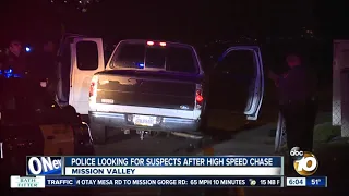 2 people sought after chase ends in Mission Valley