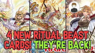 4 NEW RITUAL BEAST CARDS! THEY'RE BACK! Yu-Gi-Oh!