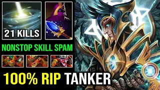 100% RIP TANKER Brutal Support Nonstop Spamming Skills with 21Kills Veil + Aghanim Skywrath Dota 2