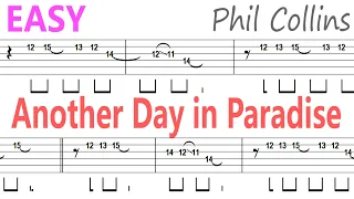 Phil Collins - Another Day in Paradise / Guitar Solo Tab+BackingTrack