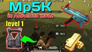 playing with Mp5k + level 1 Armor in advance mode | Metro Royale chapter-6