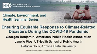 NIEHS Climate, Environment, and Health Seminar Series - 09/29/20