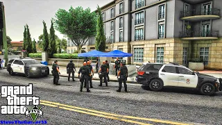 Playing GTA 5 As A POLICE OFFICER SWAT 2| LAPD|| GTA 5 Lspdfr Mod| 4K