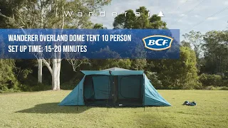 Wanderer Overland 10 Person Dome Tent Set Up