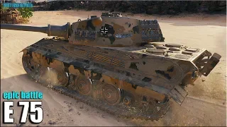 Красиво затащил ✅ Е75 против СЕМЕРЫХ ✅ World of Tanks лучший бой ТТ-9 Германии