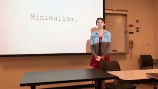 Minimalism - a speech by Shira Shapiro
