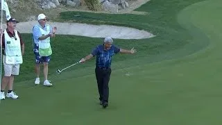 Amateur makes incredible birdie off the rocks at Humana Challenge