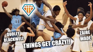 GAME GETS SO HEATED IT WAS CANCELLED?! 😱 Zaire Wade Breaks Up Fight | D-Wade, JRich & UD Watch