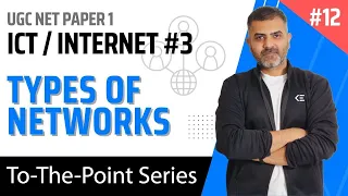 12. Types of Networks - Internet .3 - ICT | UGC NET Paper 1 | Bharat Kumar