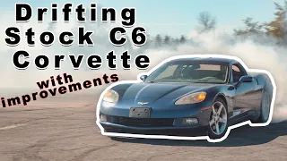 Can a stock Corvette C6 Drift?/ Add a cheap and easy add on for more angle