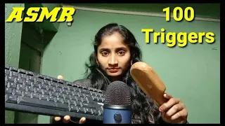 ASMR 100 Triggers In One Minute