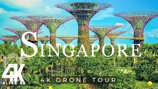 Singapore 🇸🇬 in 4K ULTRA HD HDR | Video by Drone