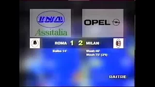 1995-96 (3a - 17-09-1995) Roma-Milan 1-2 [Balbo,Weah,Weah] Servizio D.S.Rai3