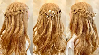 Waterfall Braid Hairstyle | Teenagers Popular Hairstyle | Amazing Waterfall Hairstyle for Long Hair