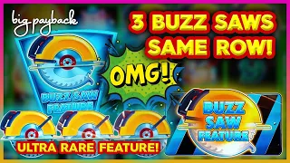 ULTRA RARE BUZZ SAW BONUS! Huff N' More Puff Slots - Winning Big!