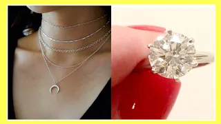 HOW TO CLEAN YOUR SILVER JEWELRY & DIAMONDS at HOME!! (Shiny & New) | Andrea Jean