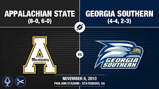 2010 Week 10 - Appalachian State at Georgia Southern (Quick-Cut / GS Radio)