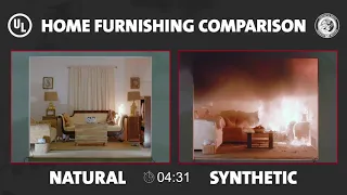 UL FSRI Home Furnishings Comparison (Natural vs. Synthetic)