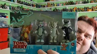 Tom & Jerry Figure 4-Pack Friends & Foes: Tom, Jerry, Toots & Butch (Tom & Jerry Movie) Toy Review