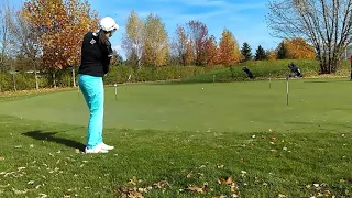 Magdalena Borisova - Golf player - Bump and Run /Slow motion/ - 2019