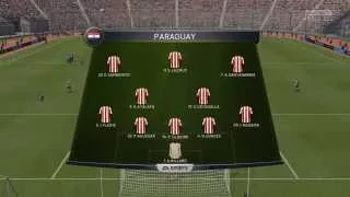 FIFA 15. Кубок Америки 2015. 1/2 финала. Аргентина - Парагвай. 1-й тайм.