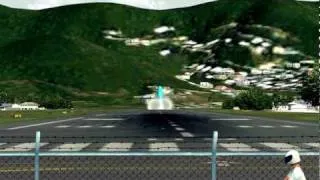 FSX: KLM Boeing 747 Take-off at St-Maarten [HD]