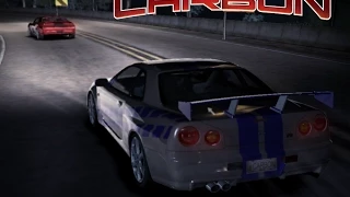 [Old Game] NFS Carbon, Paul Walker (R34) vs Angie (Challenger) Canyon Duel