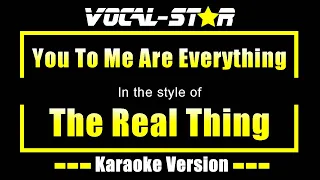 You To Me Are Everything - The Real Thing | Karaoke Song With Lyrics