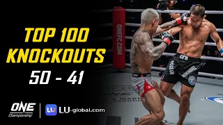 ONE Championship's Top 100 Knockouts | 50 - 41